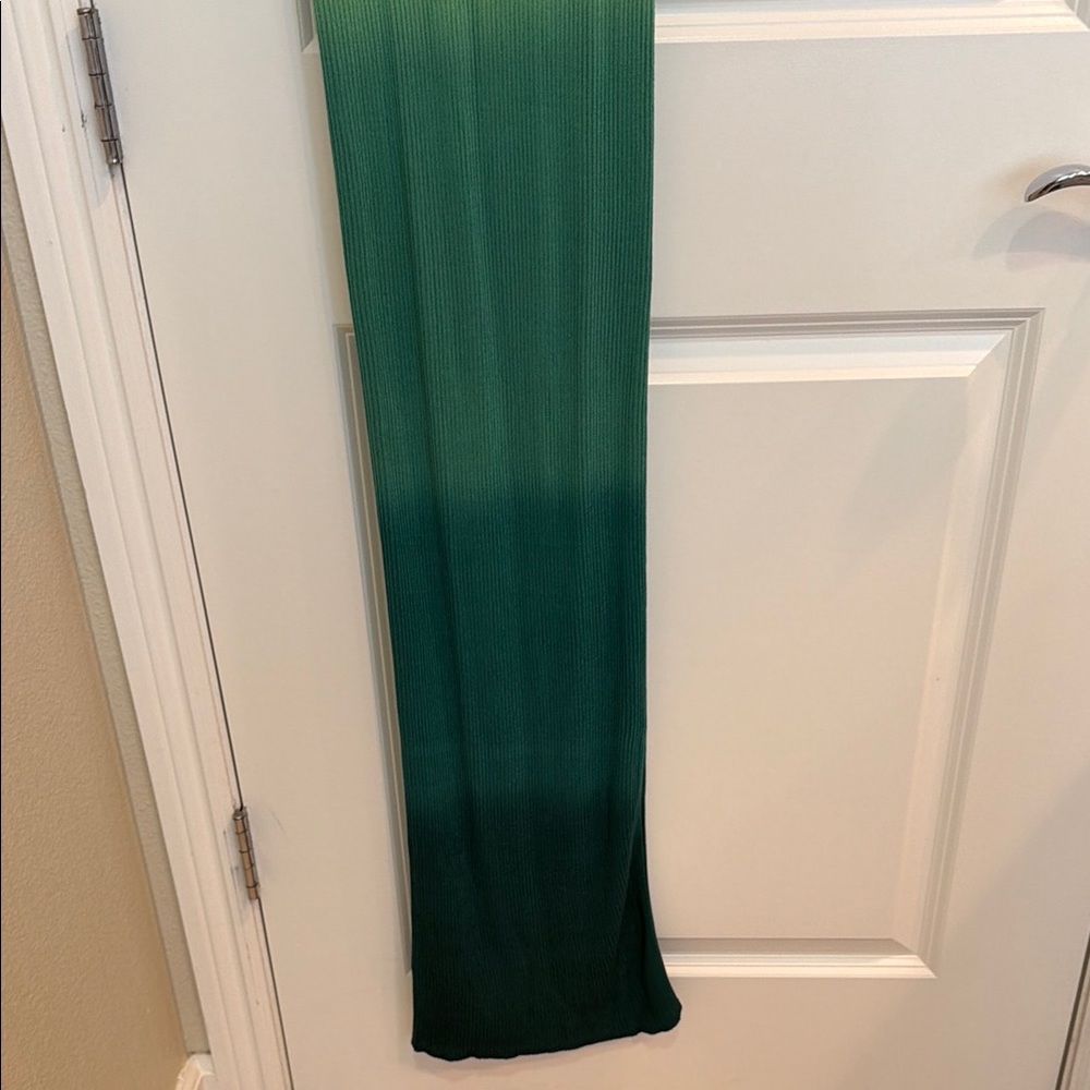 Mango Light Green Ribbed Dress - Picture 5 of 7